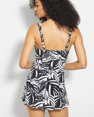 Soma / Sharp Observation Swim Dress BLACK/WHITE