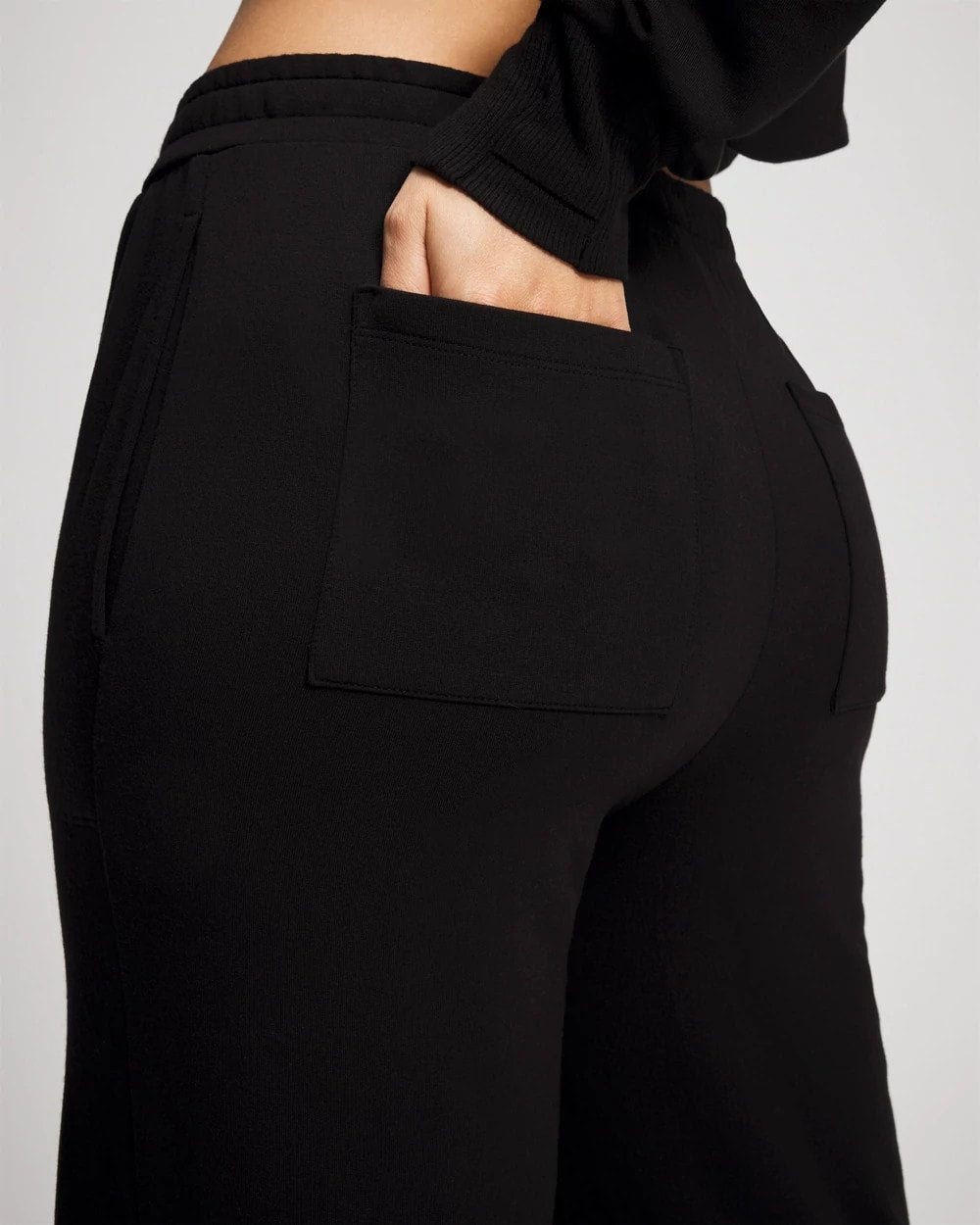 Soma / Ultrasoft Fleece Straight Leg Pant BLACK