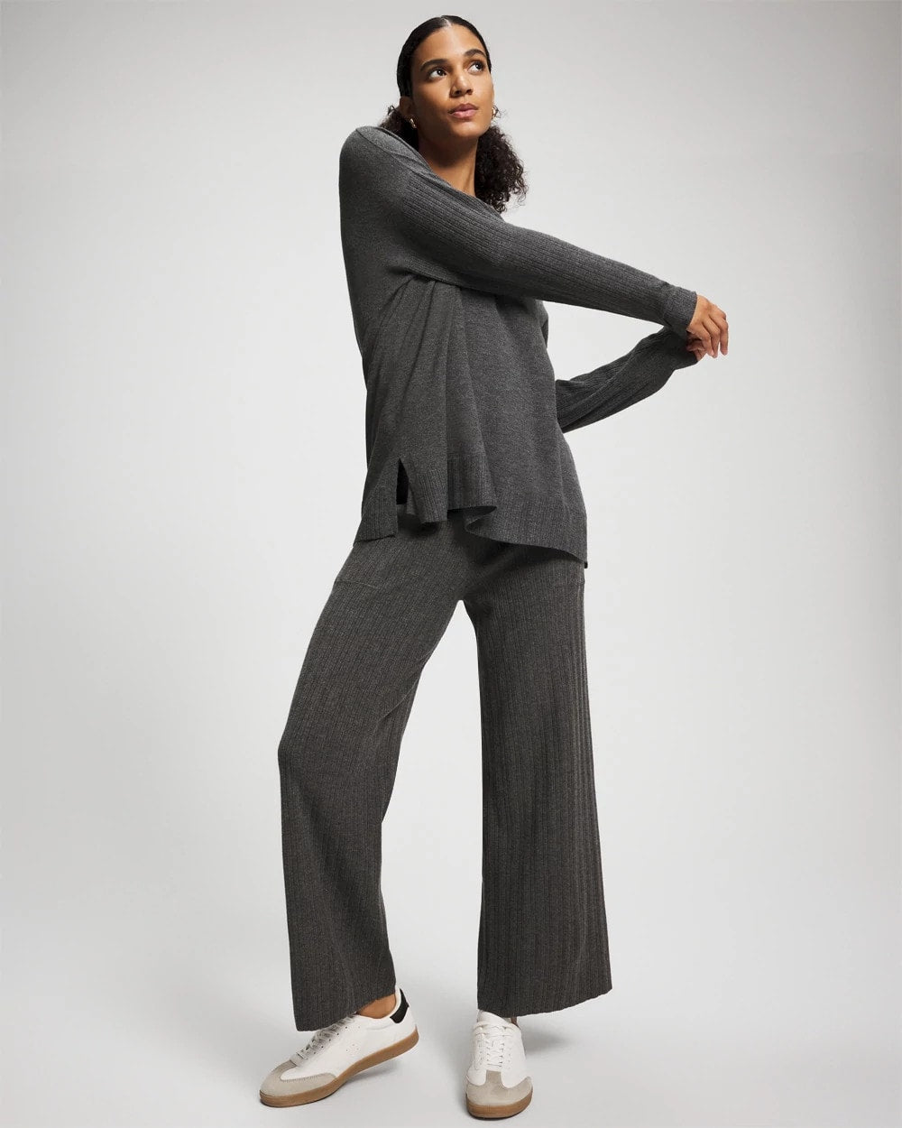 Soma / Premier Knit Rib Straight Leg Pant HEATHER QUARTZ