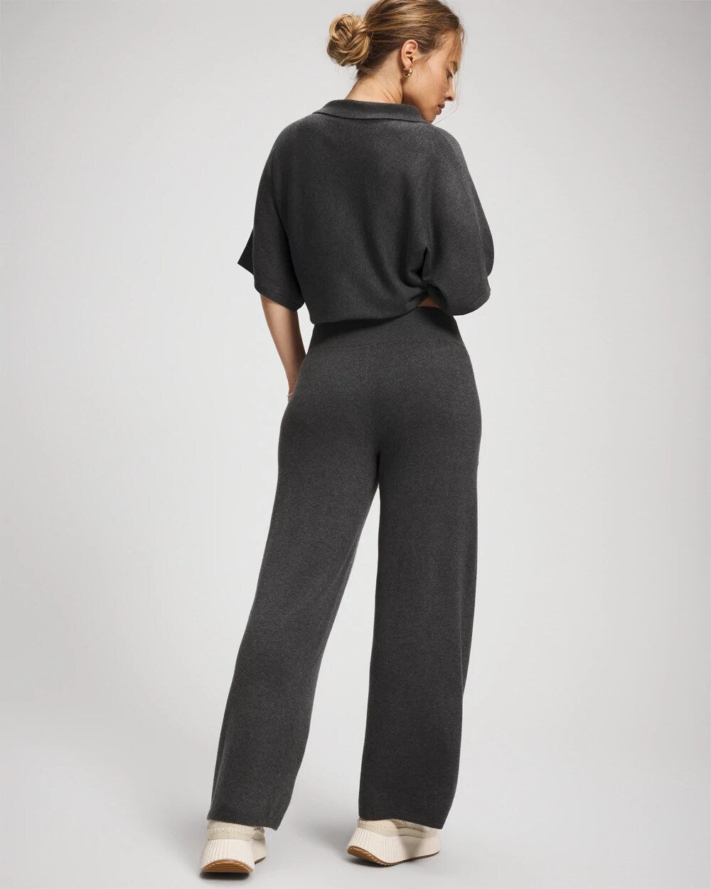 Soma / Premier Knit Sweater Wide Leg Pant HEATHER QUARTZ