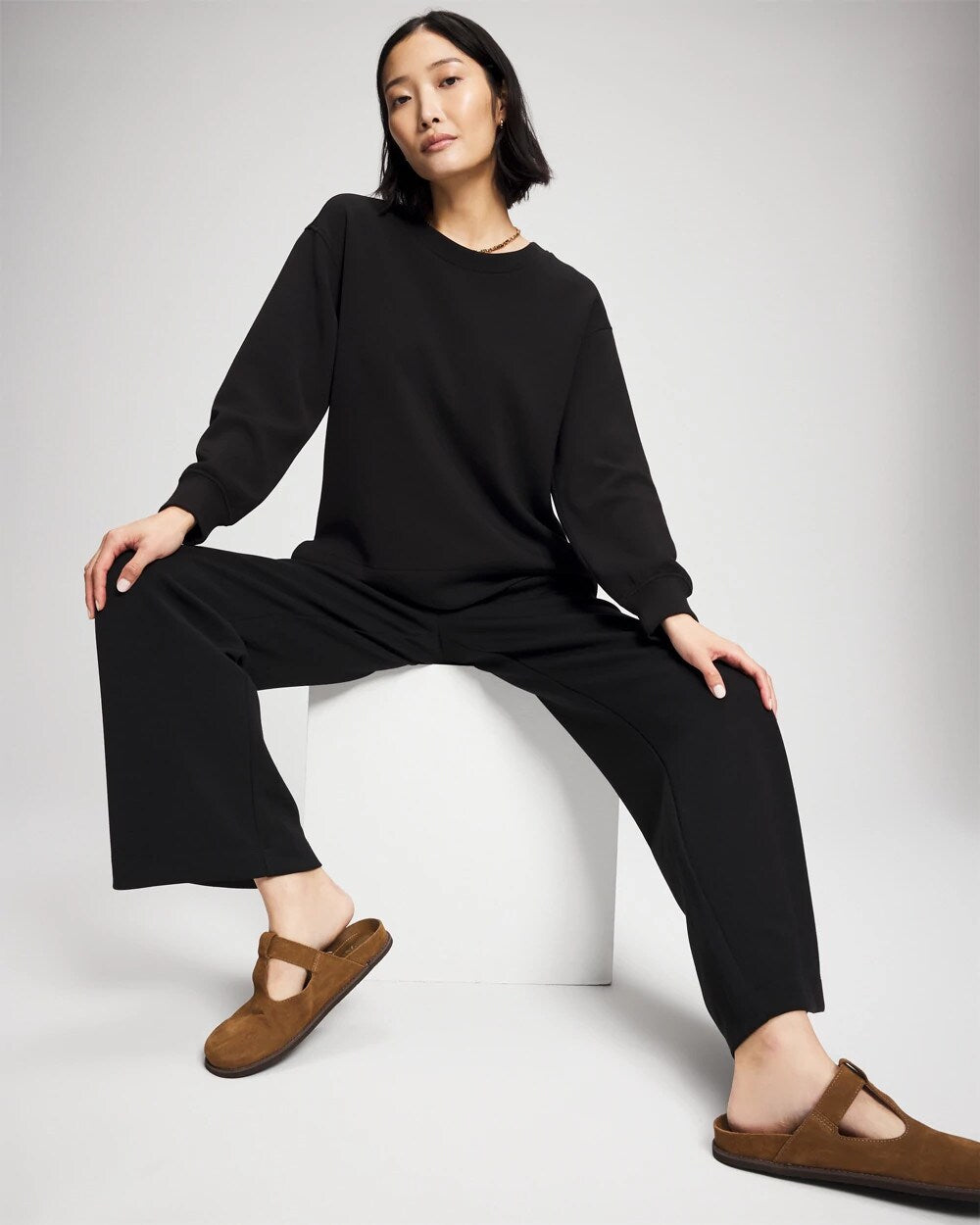 Soma / Modern Modal Straight Leg Pant BLACK