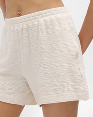 Soma / Crinkle Knit 5 Inch Short PARCHMENT
