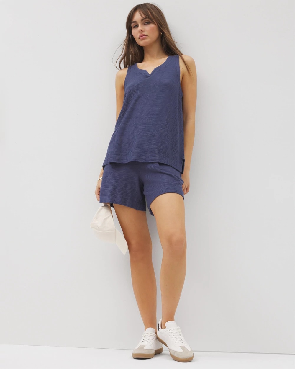Soma / Crinkle Knit 5 Inch Short LUNAR TIDE