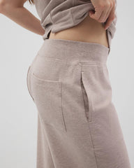 Soma / Wide Leg Crop Pant HEATHER MINK