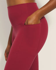 Soma / High-Waist Pocket Leggings RED FLIRT