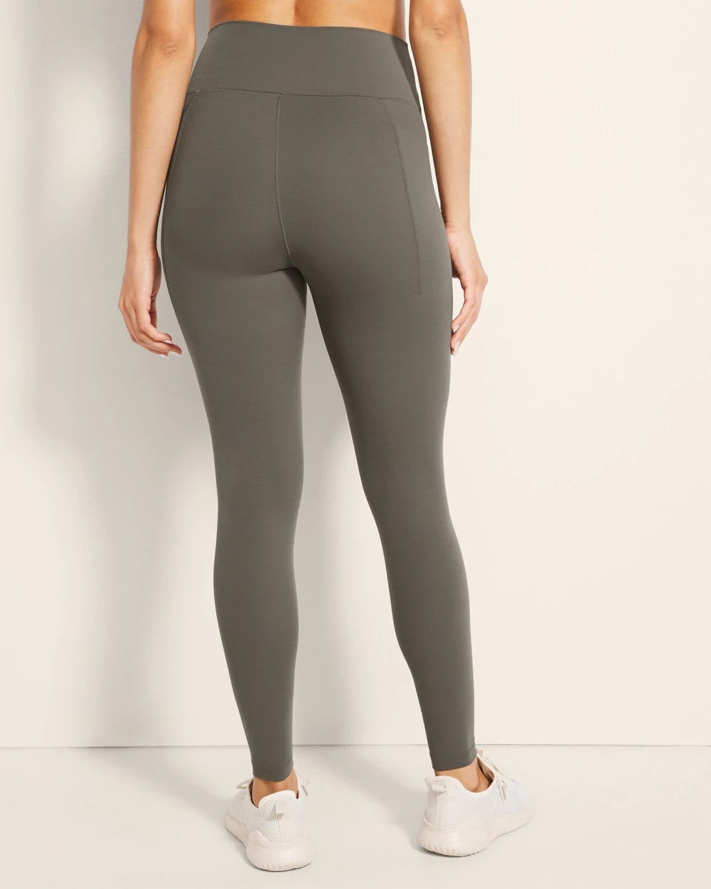 Soma / High-Waist Pocket Leggings DARK GRAY OLIVE