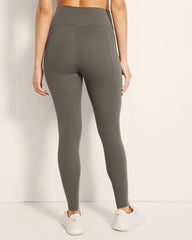 Soma / High-Waist Pocket Leggings DARK GRAY OLIVE