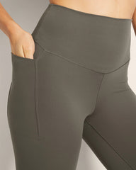 Soma / High-Waist Pocket Leggings DARK GRAY OLIVE