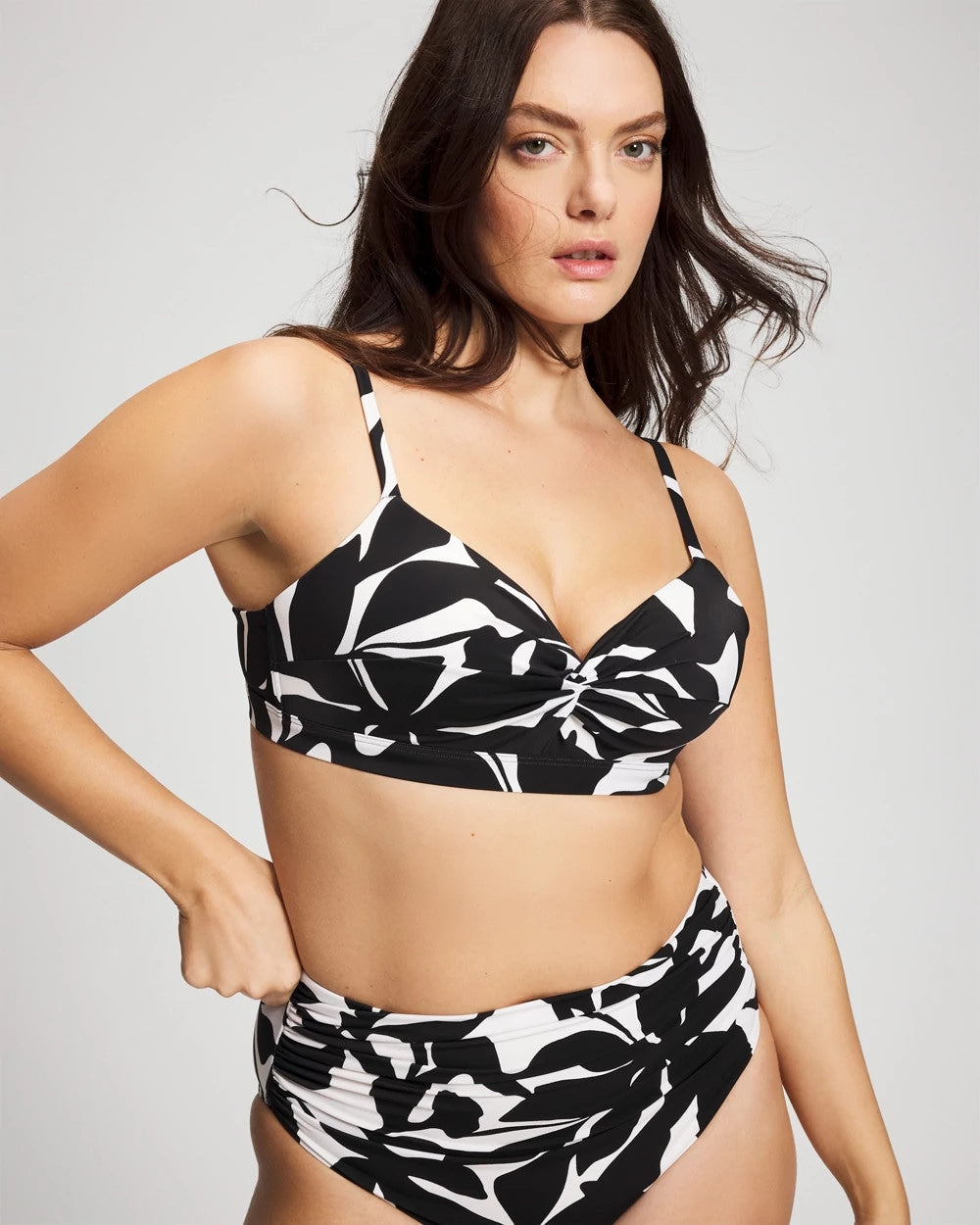 Soma / Enbliss Wireless Bikini MEANDERING LEAF BLACK