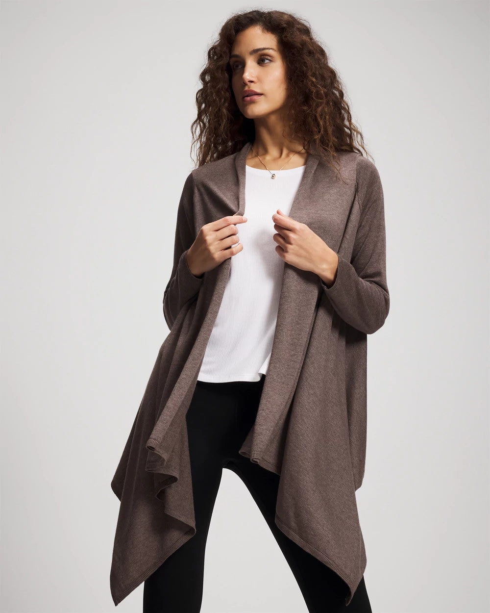 Soma / Sweater Travel Wrap HEATHER COCOA