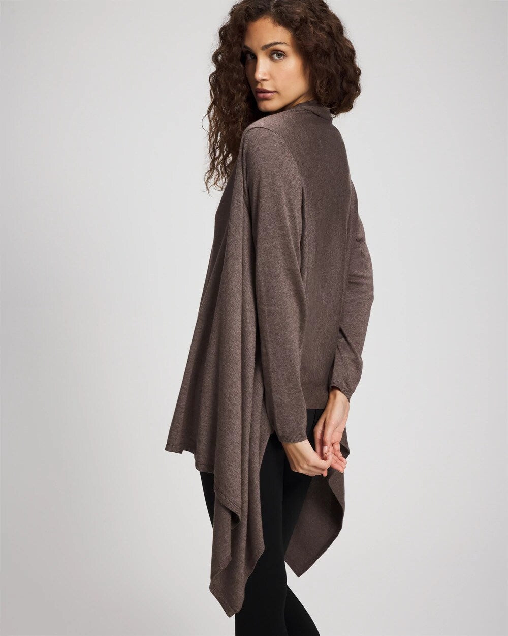 Soma / Sweater Travel Wrap HEATHER COCOA