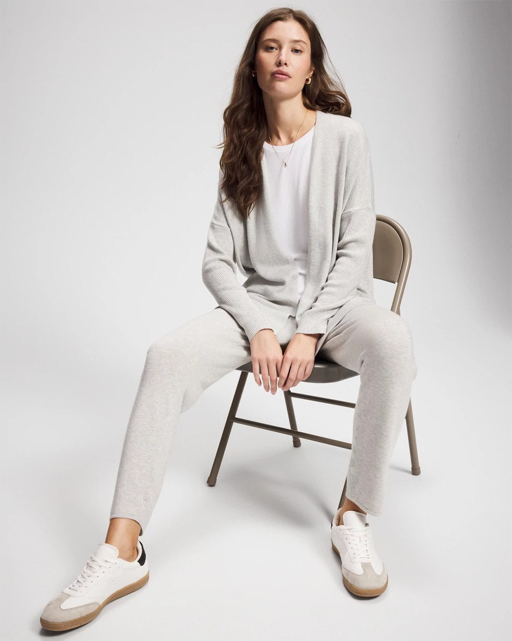 Soma / Premier Knit Sweater Wrap HEATHER STONE