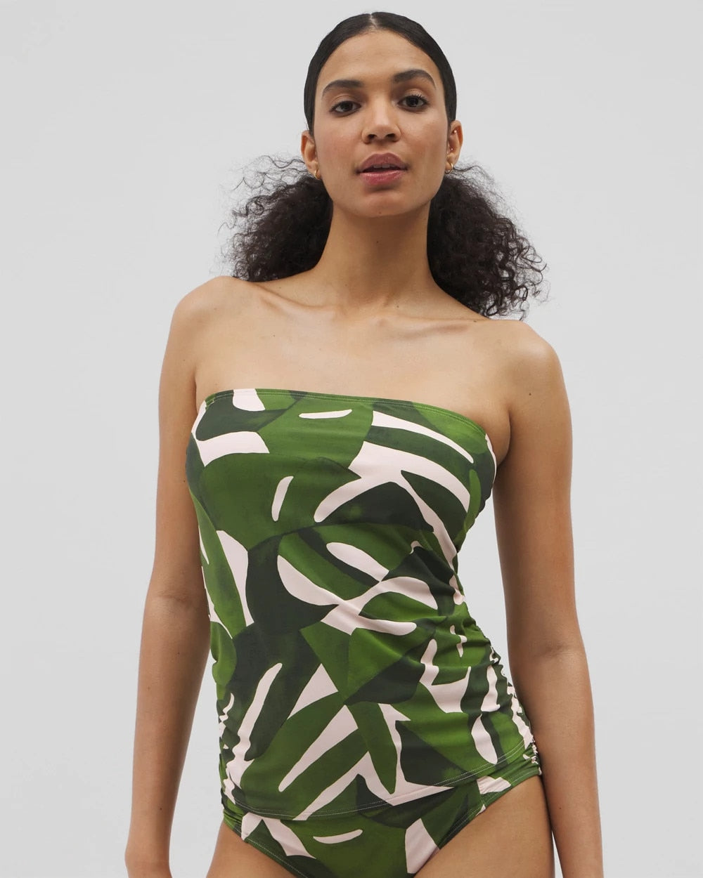 Soma / Soma Swim Bandeau Tankini Top TROPICAL BREEZE MID PALM
