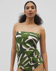 Soma / Soma Swim Bandeau Tankini Top TROPICAL BREEZE MID PALM