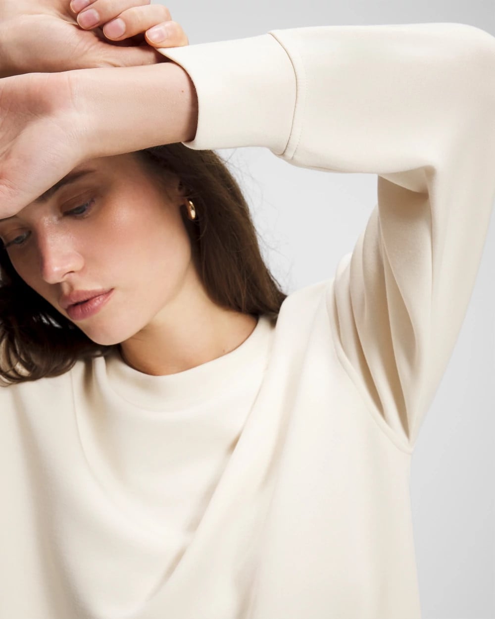 Soma / Modern Modal Crewneck Sweatshirt PARCHMENT