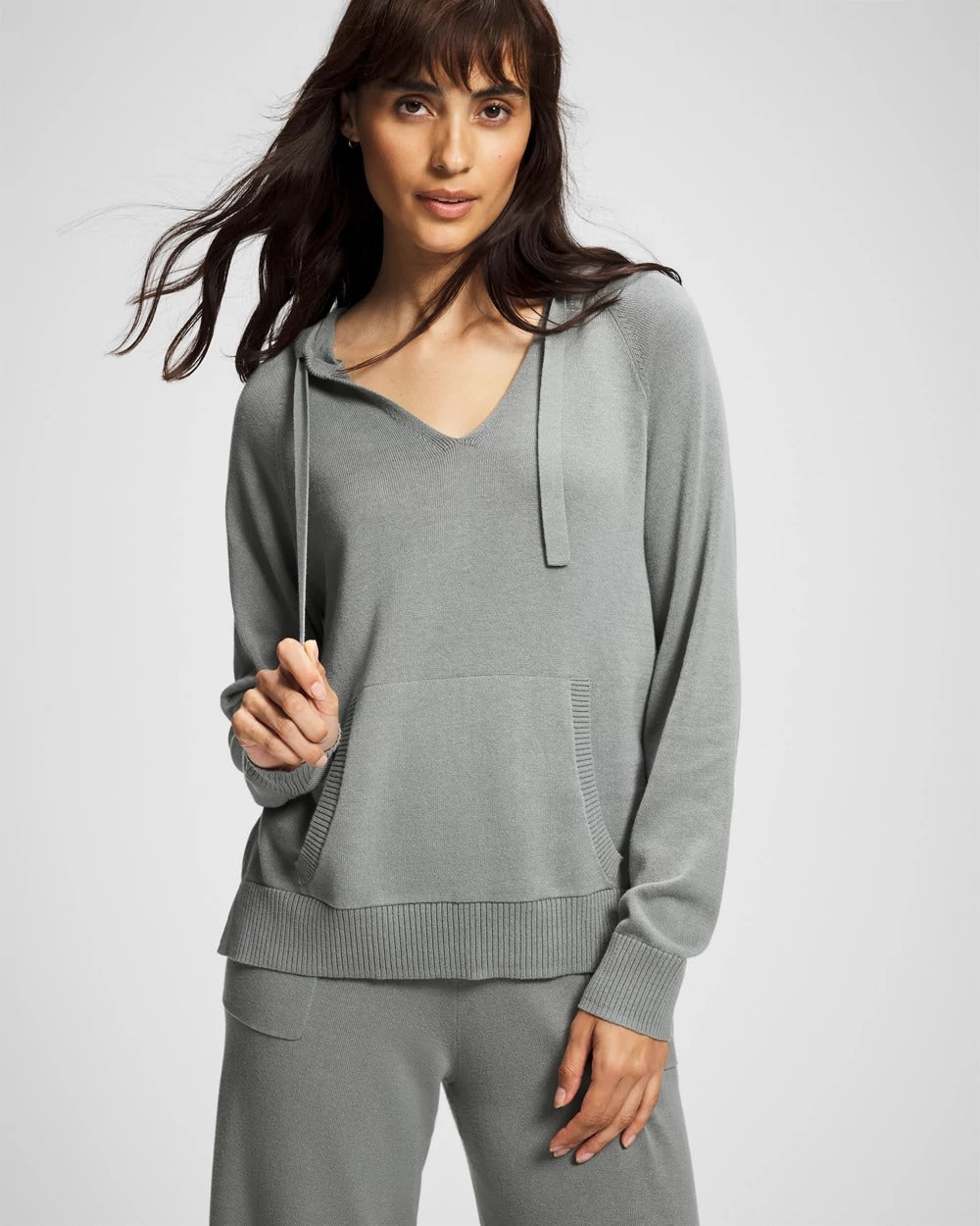 Soma / Cotton Sweater Hoodie SEDONA SAGE