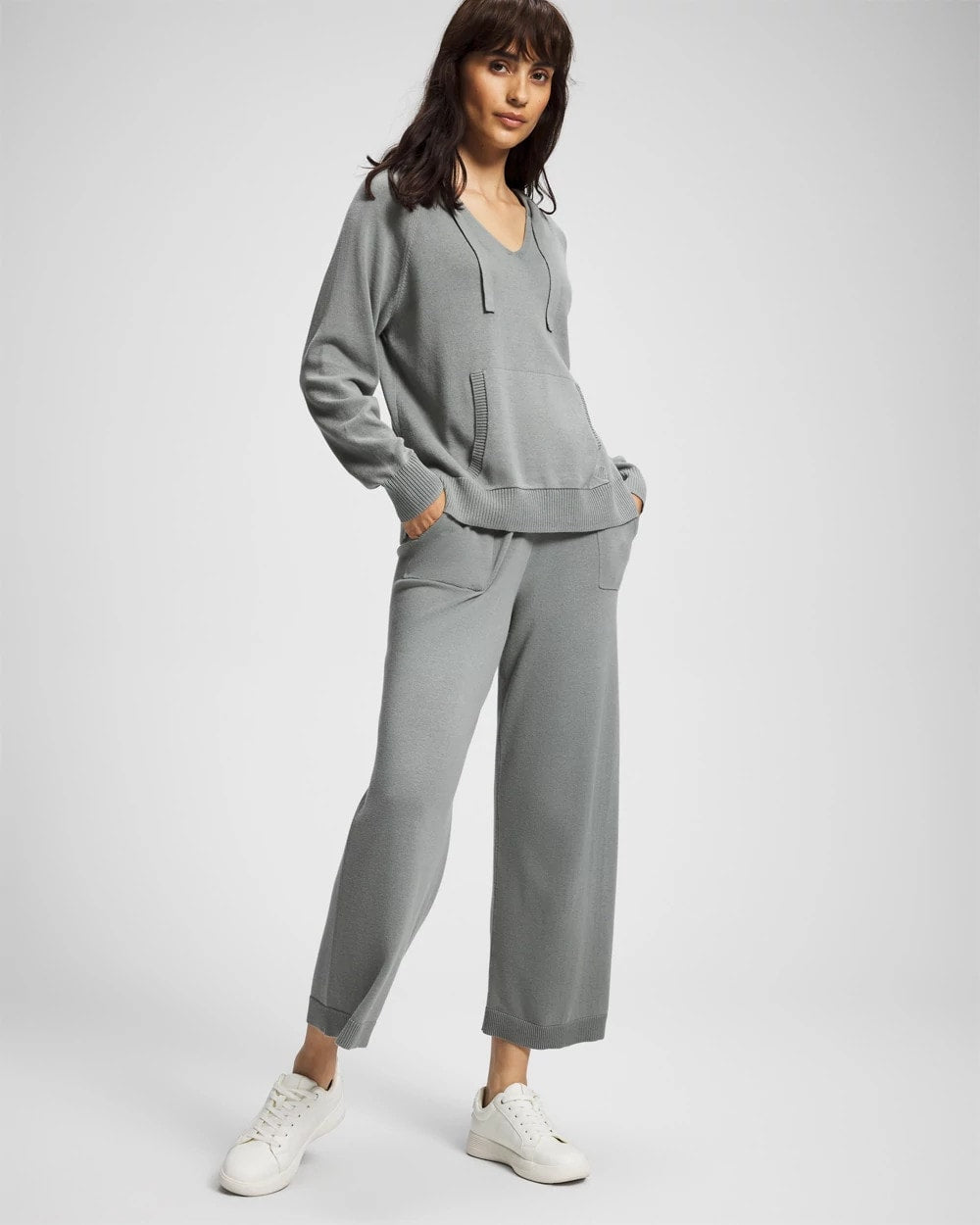 Soma / Cotton Sweater Hoodie SEDONA SAGE