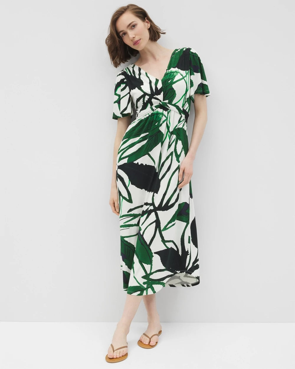Soma / Pamilla Midi Bra Dress INKY LEAVES GRAND COCONUT