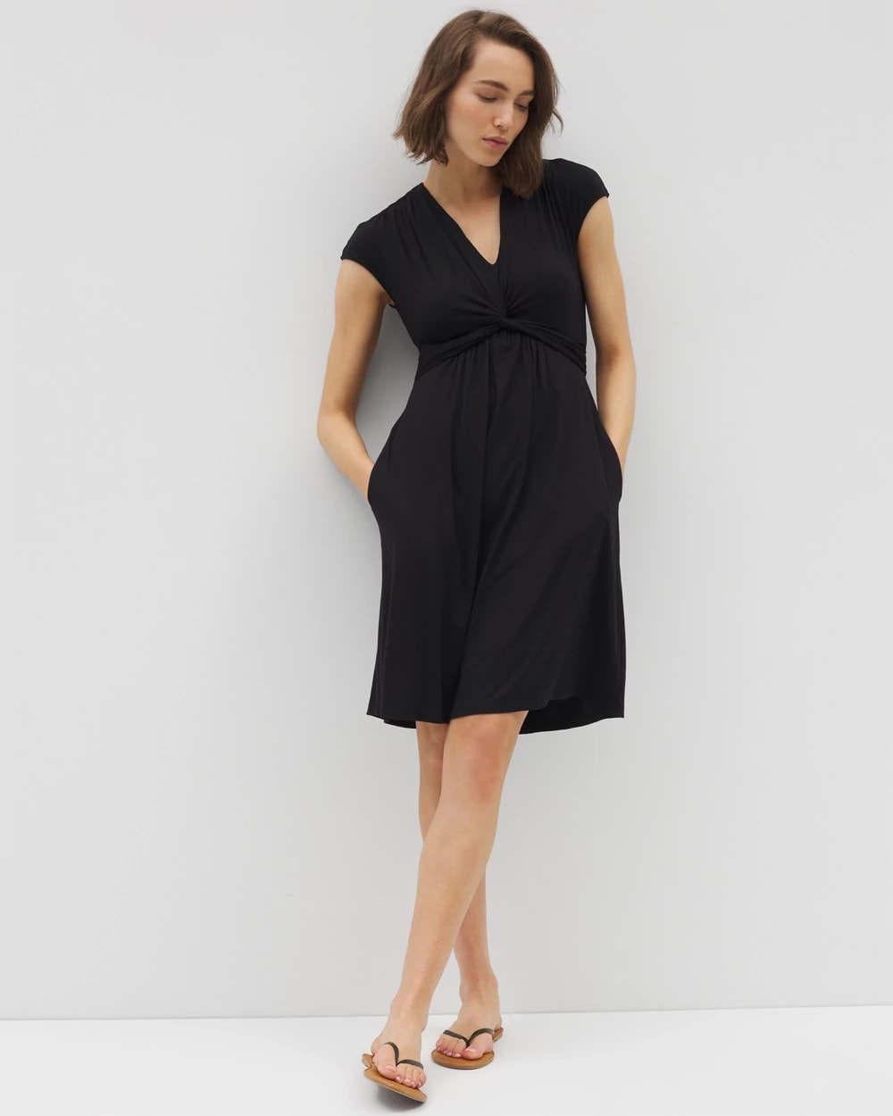 Soma / Twist Short Bra Dress BLACK