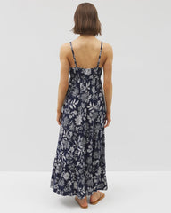 Soma / Rio Maxi Bra Dress MEANDERING GARDEN A NAVY
