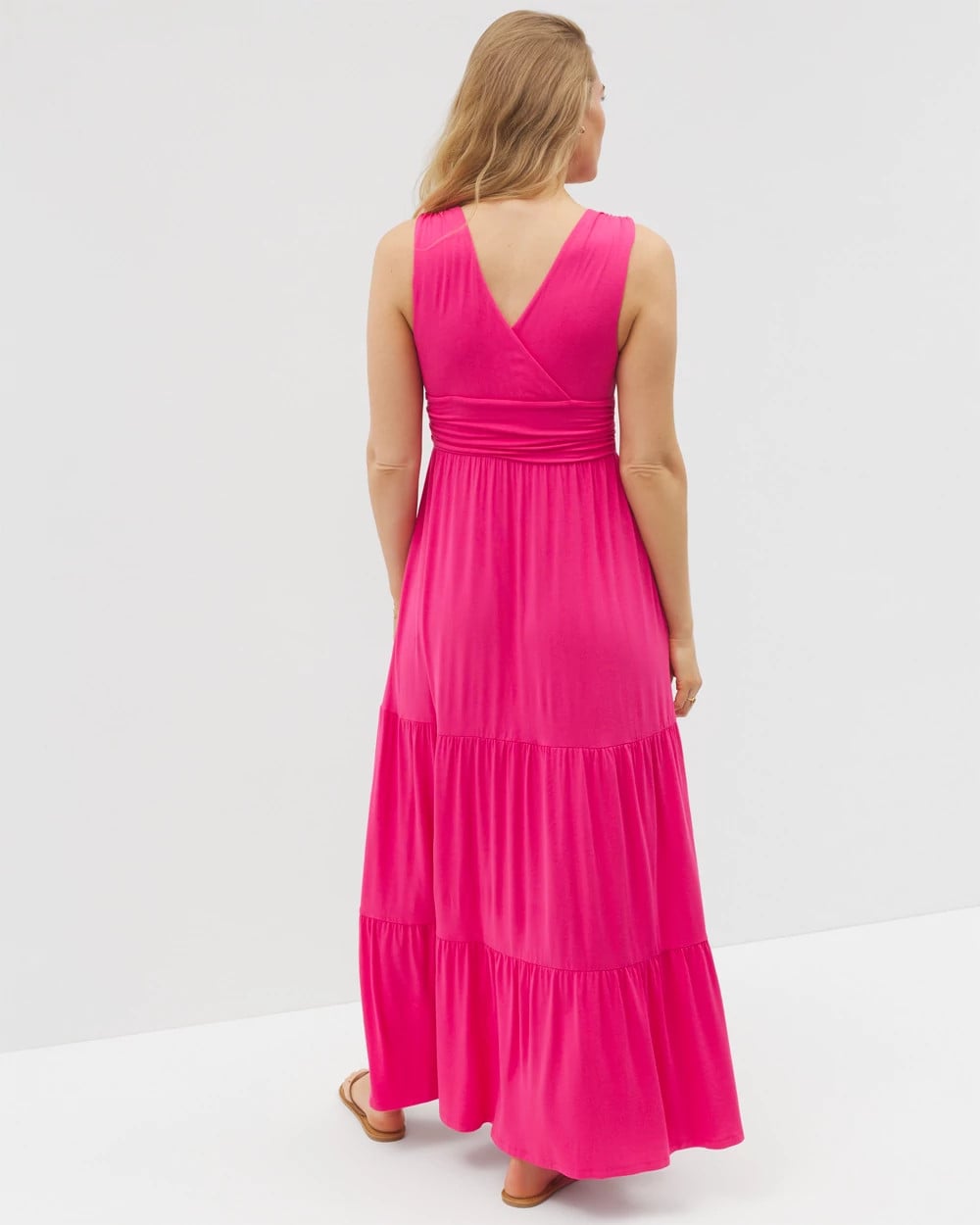 Soma / Goddess Tiered Maxi Dress HYACINTH