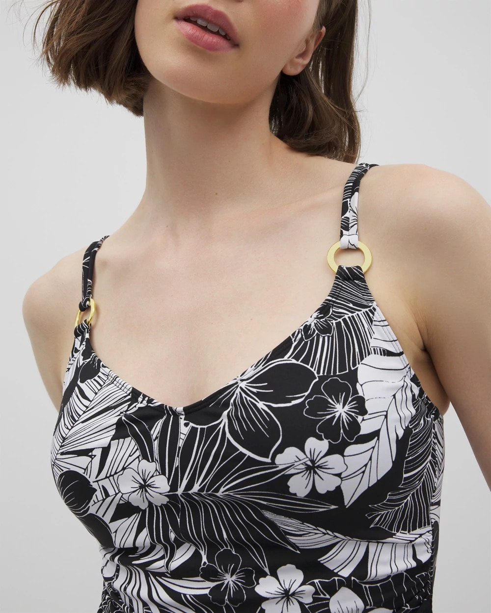 Soma / Scoop Neck Tankini BLACK