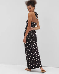 Soma / Retreat Maxi Bra Dress MOVEMENT DOT BLACK