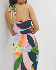 Soma / Retreat Maxi Bra Dress FLIRTY FLORA DARK SEA