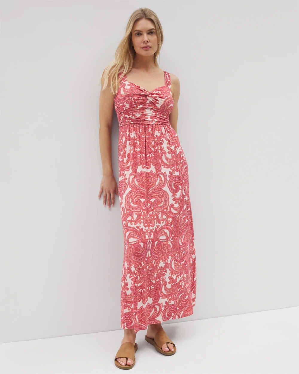 Soma / Bahia Maxi Bra Dress SHOW OFF PAISLEY PEACH