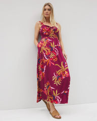 Soma / Bahia Maxi Bra Dress SUNRISE FLORA RED BEAUTY