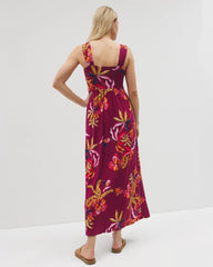 Soma / Bahia Maxi Bra Dress SUNRISE FLORA RED BEAUTY