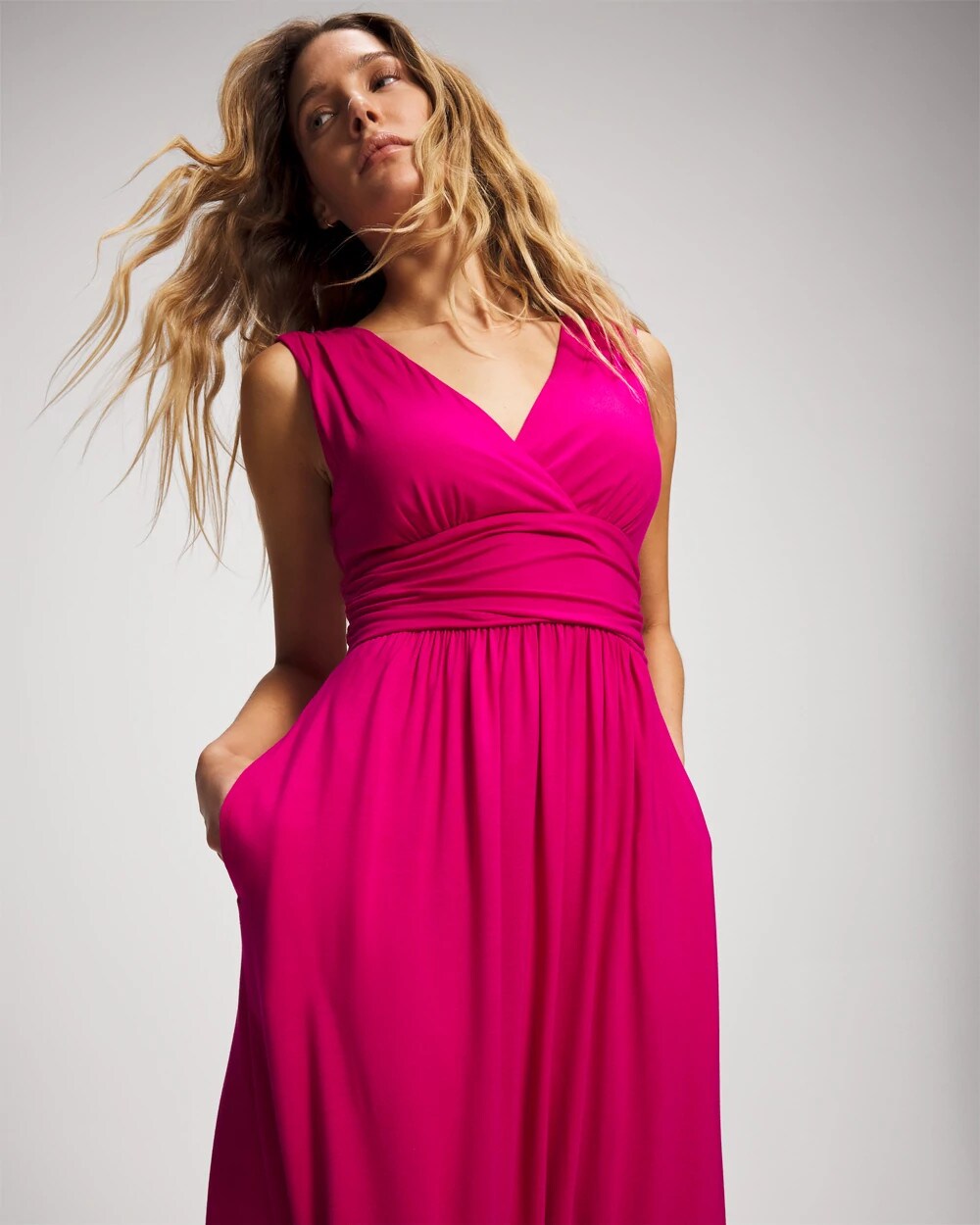 Soma / Goddess Midi Bra Dress PINK COSMO