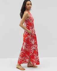 Soma / One-Shoulder Maxi Bra Dress PALM PERFECT G GOJI BERRY