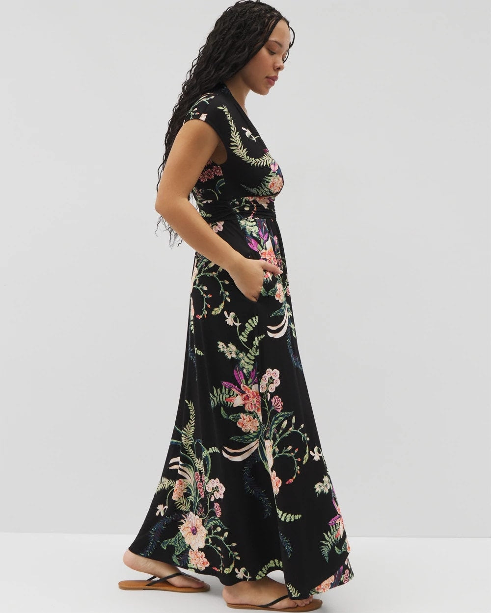 Soma / Serenity Maxi Bra Dress PARADISE PLUMES DRAMA G B