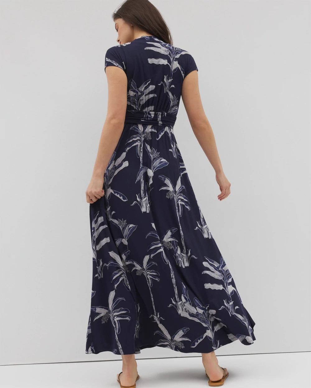 Soma / Serenity Maxi Bra Dress PALM TOILE NIGHTFALL NAVY