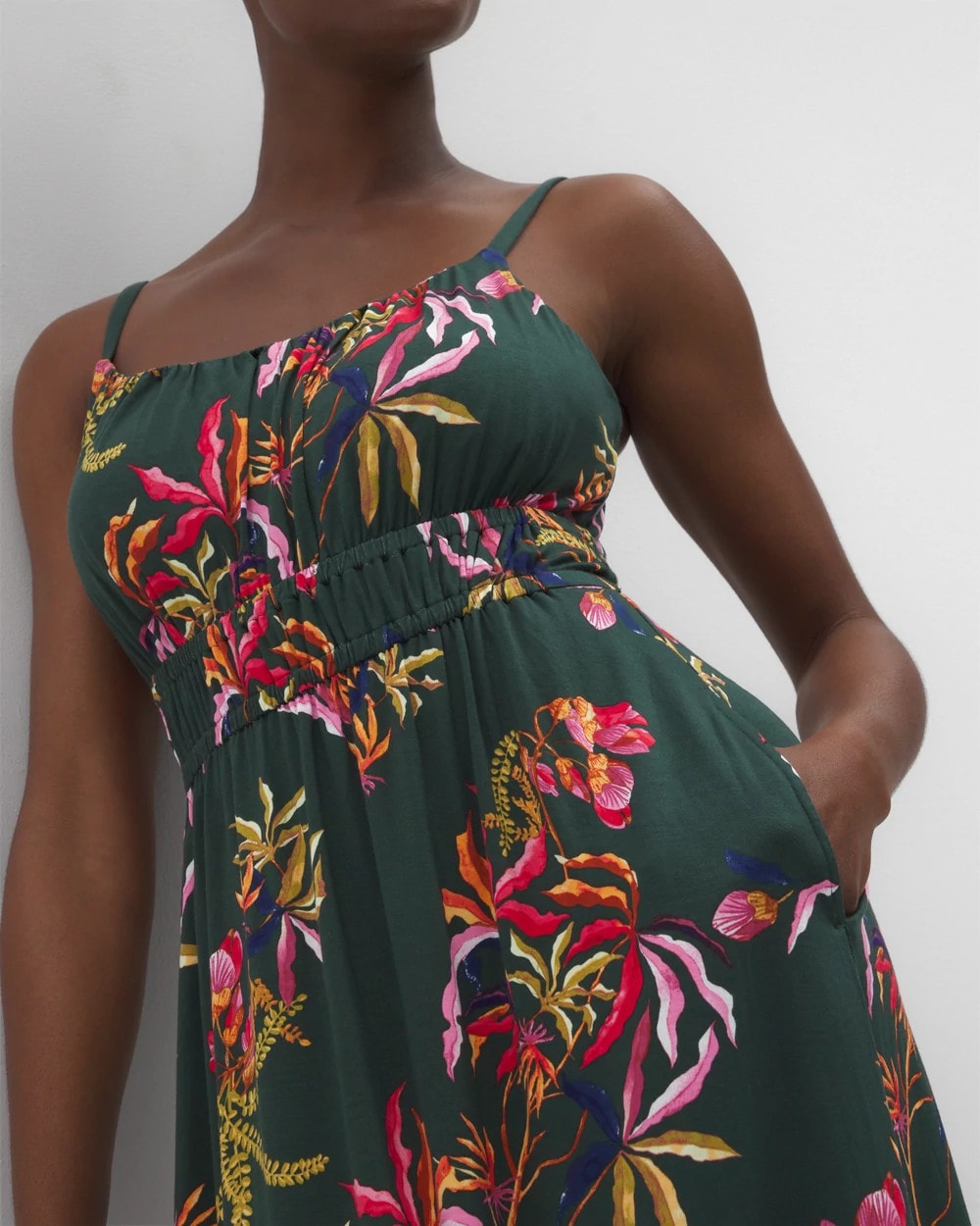 Soma / Paradiso Short Bra Dress SUNRISE FLORA M EMERALD