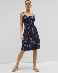 Soma / Paradiso Short Bra Dress PALM TOILE NIGHTFALL NAVY