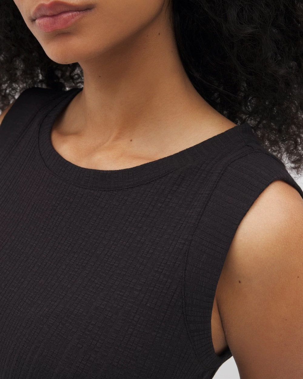 Soma / Rib Lounge Short Dress BLACK