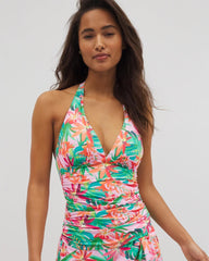 Soma / Everything Under the Sun Halter Tankini Top MULTI