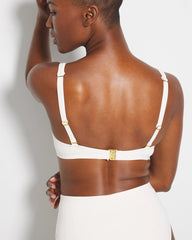 Soma / Ring Master Draped Underwire Swim Top COCONUT WATER