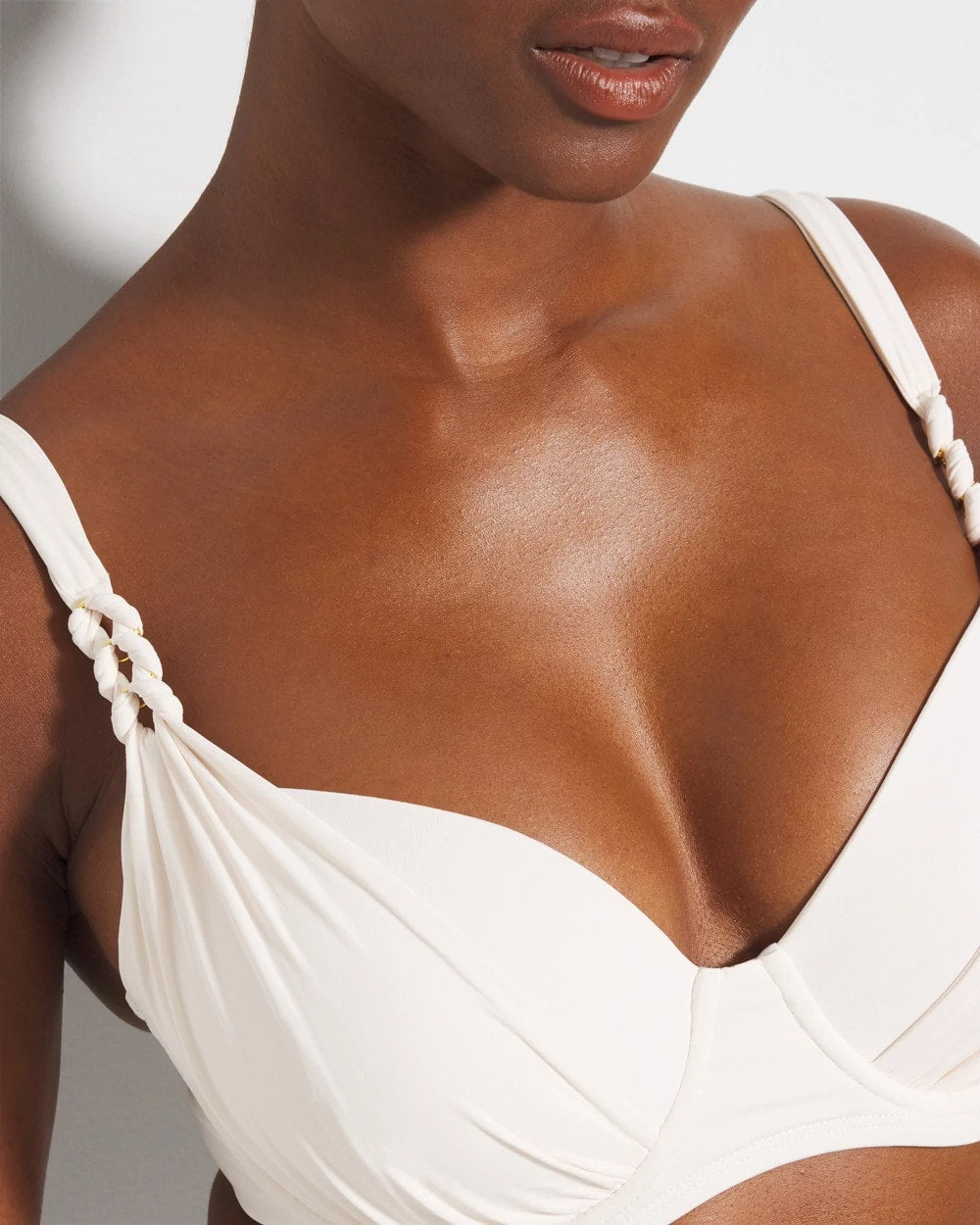 Soma / Ring Master Draped Underwire Swim Top COCONUT WATER