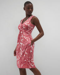 Soma / V-Neck Short Bra Dress SHOW OFF PAISLEY PEACH