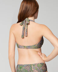 Soma / V-Wire Halter Bikini ORNAMENTAL PAISLEY G LIME