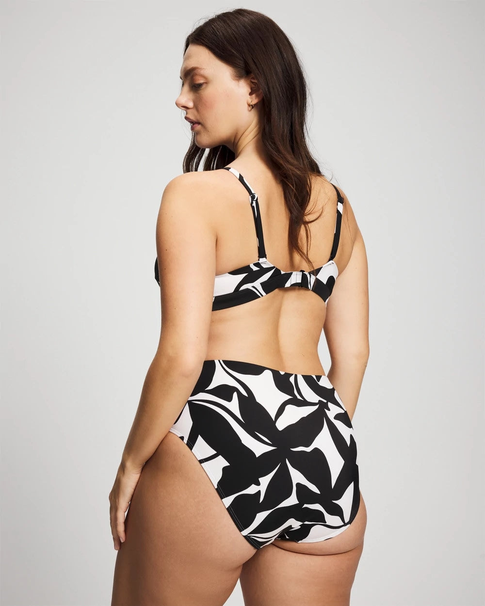 Soma / High-Waist Enbliss Bottom MEANDERING LEAF BLACK