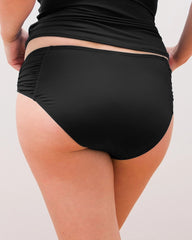 Soma / Ruched Side Bikini Bottom BLACK