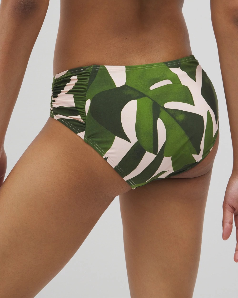 Soma / Soma Swim Ruched Bikini Bottoms TROPICAL BREEZE MID PALM