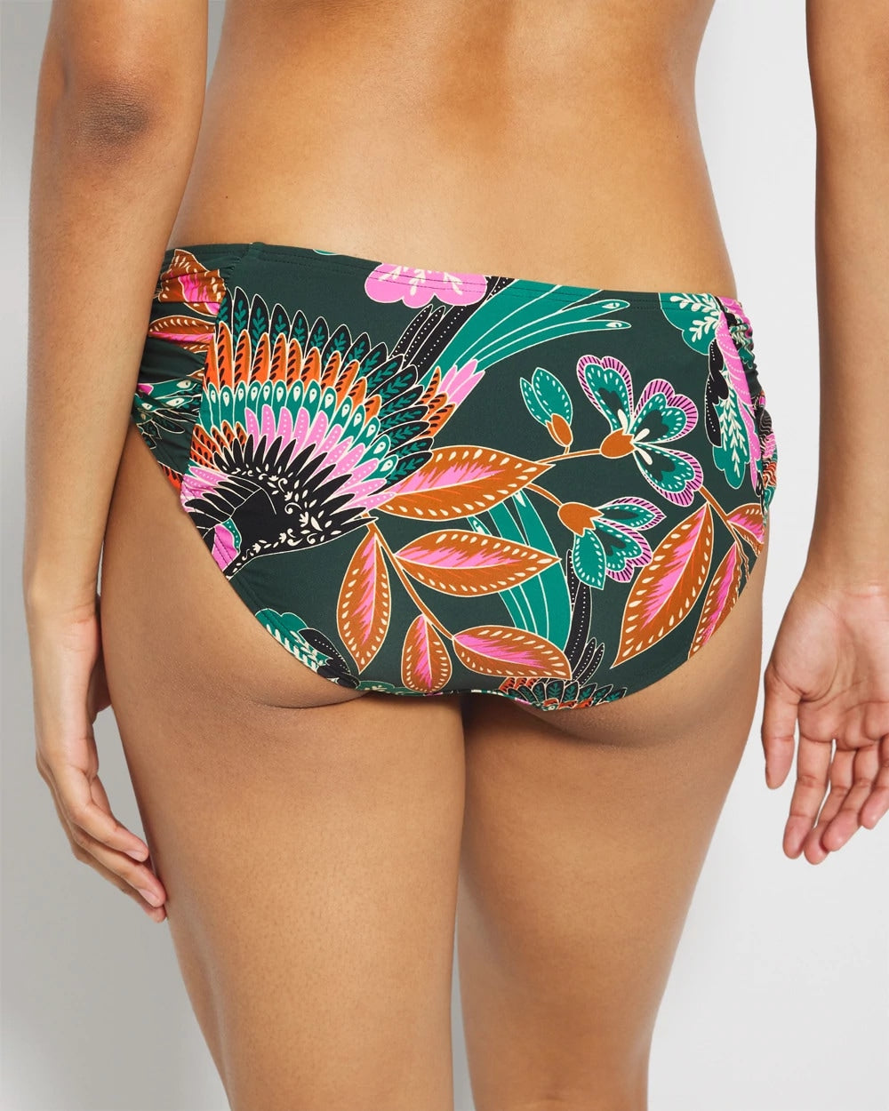 Soma / Ruched Side Bikini Bottom PARROT-ISE LUSH EMERALD