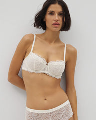 Soma / Soma Balconette Unlined Bra with Lace IVORY