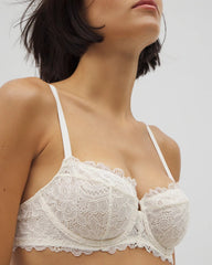 Soma / Soma Balconette Unlined Bra with Lace IVORY