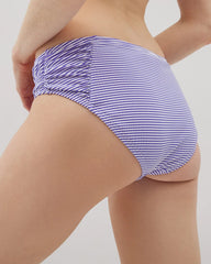 Soma / Ruched Bikini Bottoms BLUE SEERSUCKER